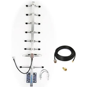 SIGNALPLUS Outdoor Yagi 915mhz lora antenna 10 dbi Helium Antenna for Lora Miner Bobcat Rak Nebra Sensecap+Low Loss Cable RG58 30ft in Kuwait