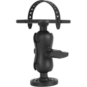 Fish Finder Mount Base, Universal 360° Rotation Ball Mount Fish Finder Bracket, Nylon and Stainless Steel Electronic Fish Finder Holder for Marine Boat Kayak Pontoon Canoe Helix