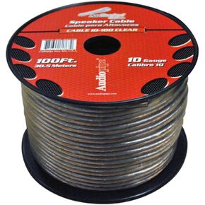Audiopipe CABLE10100BK 10 Gauge Speaker Cable 100ft Black And Red Wire**