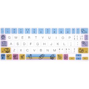 Silicone Magic Keyboard Cover Skin for iPad Pro 11 Inch Magic Keyboard(4nd Generation),for iPad Pro 11 Keyboard Protector Accessories-Bread