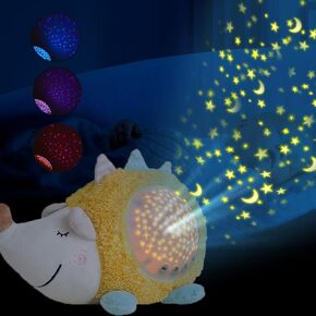 Baby Toys 0-6-12 Months, Plush Hedgehog Musical Toys, Cute Stuffed Animal Infant Toys with Light & Sounds (Hedgehog)