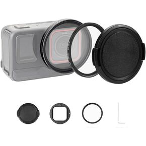 PULUZ 52mm UV Lens Filter for Insta360 Ace Pro Aluminum Alloy Material with Lens Cover UV Lens Filter Adapter Ring for Insta360 Ace Pro Sports Action Camera Accessories in Saudi Arabia