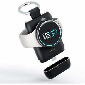 leChivée for Pixel Watch Charger, Portable Google Watch Charger,1400 mAh Google Pixel Watch Charger Wireless Charger for Pixel Watch with Keychain, USB C Magnetic Travel Pixel Watch Charging Stand