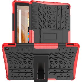 for F i r e10/ 10 Plus Case 13th Generation 2023 Release,Kickstand Heavy Duty Armor Defender Cover [ NOT fit Prior 2021/2019 Release 11th/9th Gen] (Black)