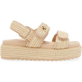 الرافية منصة صندل خشبي للنساء قابل للتعديل مشبك معدني النعال المسطحة Slingback المفتوحة تو الانزلاق على صنادل الشاطئ in Kuwait