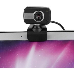 USB Webcam for Laptop, 12 Million Pixels PC Camera, Built in Microphone, 360 Rotation for Video Calling Recording Live Streaming Desktop, Plug and Play