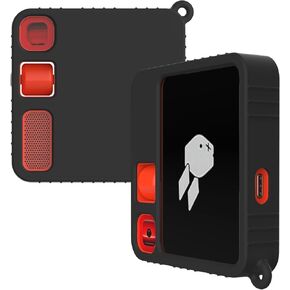 Silicone Protective Case for Rabbit R1 AI Device, Soft Protective Cover for Scratch-Resistant, Anti-DropSleeve, Rabbit R1 Accessories (Black)