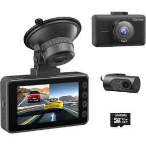 Real 4K UltraHD Dash cam,Dash Camera Front and Rear,Dual Dash Camera for Cars,Car Camera with 3 inch IPS Screen,2 Mounting Ways,Image Rotation,Super Night Vision,Support 512GB max