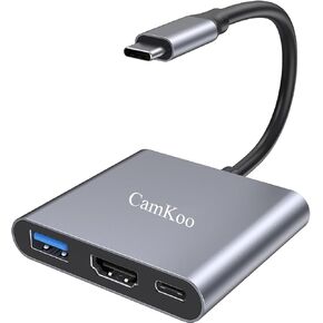 USB C to HDMI Multiport Adapter with USB-C PD Charging Port, 4K HDMI Output Port, USB 3.0 Port for Monitor to Laptop, USB-C Digital AV Multiport Adapter for MacBook Pro Air iPad Pro USB-C Devices