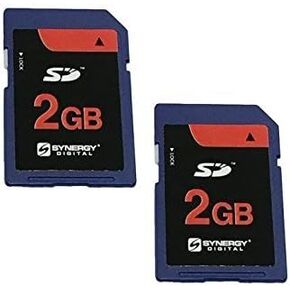 Synergy Digital Camera Memory Card, Compatible with Panasonic Lumix DMC-FZ7 Digital Camera Memory Card 2X 2GB Standard Secure Digital (SD) Memory Card - 2-Pack