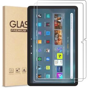 [2 Pack] Tempered Glass Screen Protector For Max 11 inch Tablet with 2.5D 9H HD Bubble-Free Clear Transparent Ultra thin Protective glass
