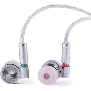 سماعات أذن Linsoul TIN HiFi T4 مقاس 10 مم من أنبوب الكربون النانوي الديناميكي داخل الأذن، هيكل معدني أنيق للغاية، مع كابل MMCX مطلي بالفضة