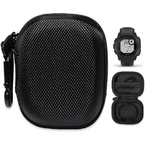 Alltravel Organizing Case for Garmin Instinct, Instinct 2 Rugged Outdoor Watch with GPS, mesh Pocket for Charger Cable (Black)