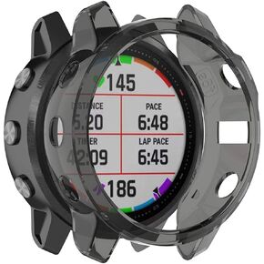 TPU Case Cover for Garmin Fenix 6S, Soft Anti Drop TPU Protective Case Cover Skin for Garmin Fenix 6S(TPU Black)