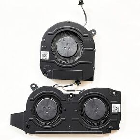 Fleshy Leaf Replacement CPU+GPU Cooling Fan for Dell Inspiron 16Plus ins 16-7610 7610 Series EG50060S1-C580-S9A DC5V 0.38A MIN 6.3CFM 05CXK8 BNB506S5H-000P DC5V 0.39A MIN 9.8CFM 0H1YC7