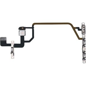 On/Off Power Volume Button for iPhone XR Switch Flash Light Flex Cable Replacement Part Repair Silent Audio Control Fix Mute Connector with Pre-Installed Assembly Mic Bracket