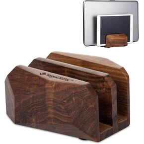 Wooden Ergonomic Laptop Stand – Laptop Holder for MacBook and Other Laptops | Wooden Office Desk (Indian Rosewood)