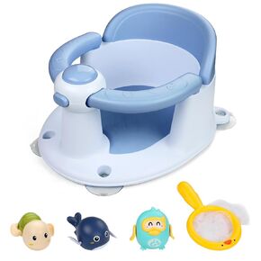 Baby Bath Seat for Babies 6 Months & Up,Infant Bathtub Chair with Suction Cup,Non-Slip,Safe Infant and Toddler Bath Seat for Sitting Up,Baby Bath tub Seat(Blue)