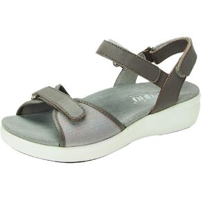 TRAQ BY ALEGRIA New Women's Qali Sandal Grey 37