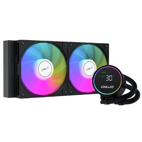 COOLLEO ICE Fairy 240 Digital ARGB 240mm AIO CPU Cooler,Three-Phase Nine-Stage Water Pump 280W TDP Liquid CPU Cooler for AMD AM4/AM5 & Intel LGA 115X/1200/1700