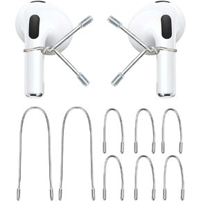 Ear Hooks Compatible with AirPods & All in-Ear Headphones with Stems - Secure & Comfortable Prevent Falls, Uncomfortable Fits - Easy to Install (EG6+2)