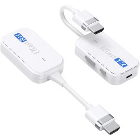 Wireless HDMI Transmitter and Receiver 5G, ANGEET Wireless HDMI Extender Streaming Video/Audio 50M/165FT Range from PC, Laptop, Camera, TV Box to Monitor, Projector, HDTV