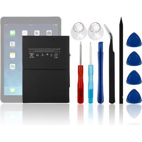 New Rechargeable Battery A1484 Compatible iPad 5th 6th 7th 8th Generation for iPad 5 6 7 8 Battery, A1474 A1475 A1476 A1822 A1823 A1893 A1954 A2197 A2200 A2198 A2270 A2428 A2429 A2430 with Tools