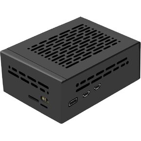 Geekworm PCIe حافظة معدنية P580 لـ Raspberry Pi 5 & X1002 & Raspberry Pi 5 Active Cooler in Kuwait