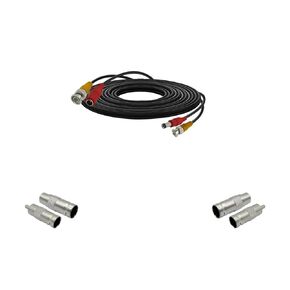 1pcs 5M/16.4ft bnc Cable, coaxial Cable, dvr System Installation, CCTV Security Camera Connection Cable, Video Cable, Camera Extension Cable, Comes with 4 bnc connectors