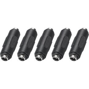 uxcell DC Power Connector Adapter, 5Pcs 5.5mmx2.1mm Female to Female Cable Jack Socket Converter for CCTV Security Camera Strip Lighting