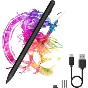 Stylus Pen for Microsoft Surface, Fast Charging Surface Pro Pen for Surface Pro 11/10/9/8/X/7/7 plus/6/5/4/3, Surface Book/Laptop/Go/Studio, Surface Go Stylus Pen with 4096 Pressure Sensitivity