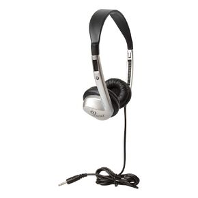 Egghead Stereo School Headphone W/Leatherette Ear Cushion (Pack of 20), black/silver