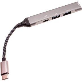 4-in-1 Hub PD USB-C Adapter Compatible with Samsung Galaxy Tab A9/A9 Plus/A8/A7 10.4 (2020)/A7 Lite Tablets - TYPE-C Charger Port USB Splitter