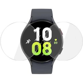 for Galaxy Watch5 44mm Smartwatch Screen Tempered Glass, [2 Pcs] Anti-Scratch 9H Hardness Screen Protector Easy Install Case Friendly for Samsung Galaxy Watch 5 44mm