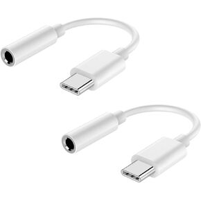 محول سماعات الرأس USB C إلى Aux Cord مقاس 3.5 مم، كابل صوت من النوع C، حزمة واحدة
