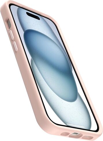 OtterBox iPhone 15, iPhone 14, and iPhone 13 (ONLY) Symmetry Series+ Case - Clear/Peachy Bloom, Snaps to MagSafe, Ultra-Sleek, Raised Edges Protect Camera & Screen - Non-Retail Packaging in Saudi Arabia