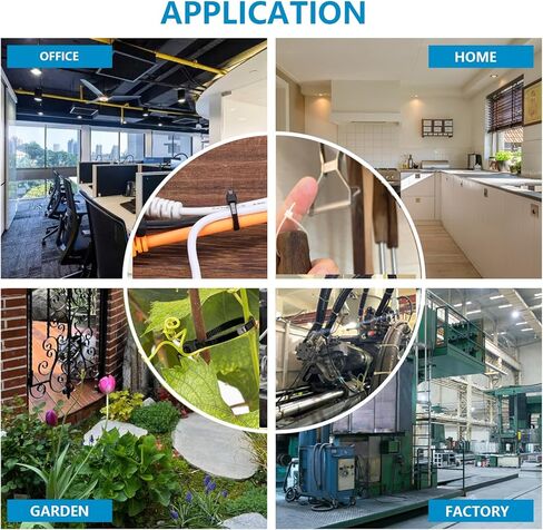 50 قطعة من أربطة الرمز البريدي مقاس 20 بوصة بقوة 450 رطلًا وقوة الشد شديدة التحمل ومقاومة للأشعة فوق البنفسجية مع أربطة عنق من النايلون ذاتية القفل للأماكن الداخلية والخارجية (أسود) in Kuwait