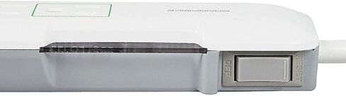 Monoprice Power & Surge - 6 Outlet Slim Surge Protector Power Strip With Coaxial Line Protection - 4 Feet - White | Cord UL Rated 1,080 Joules With Protected Light Indicator in Saudi Arabia