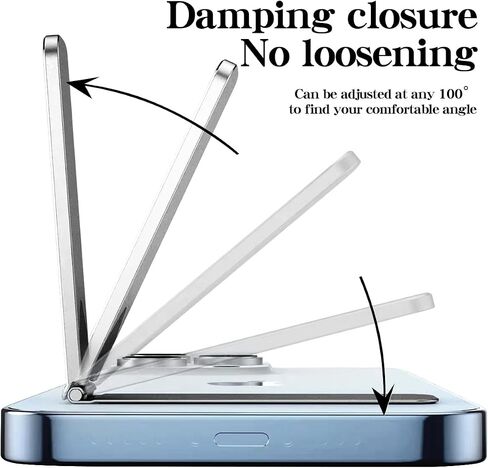 Bling Cell Phone Kickstand, Sparkle Vertical and Horizontal Stand, Adjustable Angle, Compatible with iPhone 15/15 Plus/15 Pro/15 Pro Max,14/13/12 Series, Galaxy S23/S22/S21 Series,Silver in Saudi Arabia