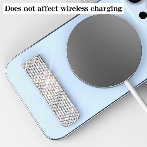 Bling Cell Phone Kickstand, Sparkle Vertical and Horizontal Stand, Adjustable Angle, Compatible with iPhone 15/15 Plus/15 Pro/15 Pro Max,14/13/12 Series, Galaxy S23/S22/S21 Series,Silver in Saudi Arabia