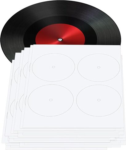 60 ورقة من ملصق حماية مركز تسجيل الفينيل لسجل 12 بوصة، ملصق حماية بفتحة مركزية لسجل الفينيل للتلف الناتج عن التآكل (240 قطعة) in Kuwait