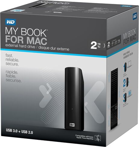 WD My Book for Mac 2TB External Hard Drive Storage Mac File Backup in Saudi Arabia