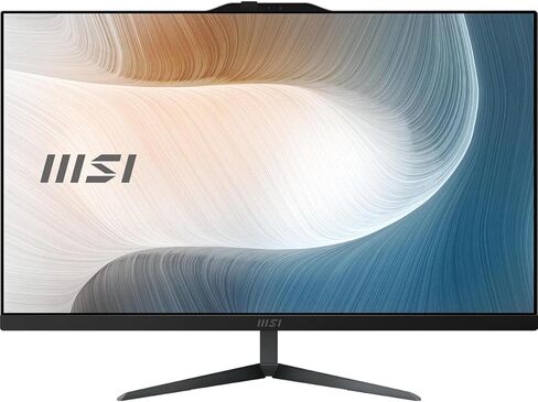 كمبيوتر مكتبي MSI Modern AM272P AIO، شاشة 27 بوصة FHD IPS-Grade LED، Intel Core i5-1240P، ذاكرة 8 جيجا، 512 جيجا SSD، WiFi 6، BT 5.1، أسود، Windows 11 Home (12M-029US) in Saudi Arabia