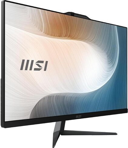 كمبيوتر مكتبي MSI Modern AM272P AIO، شاشة 27 بوصة FHD IPS-Grade LED، Intel Core i5-1240P، ذاكرة 8 جيجا، 512 جيجا SSD، WiFi 6، BT 5.1، أسود، Windows 11 Home (12M-029US) in Saudi Arabia