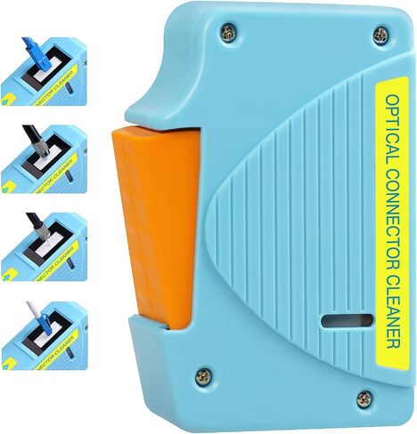 (أزرق) صندوق تنظيف الألياف الضوئية FTTH 550 مرة أداة تنظيف الألياف البصرية طقم تنظيف الألياف البصرية 1.25 مم و2.5 مم SC/FC/ST/LC/MU منظف الواجهة in Saudi Arabia