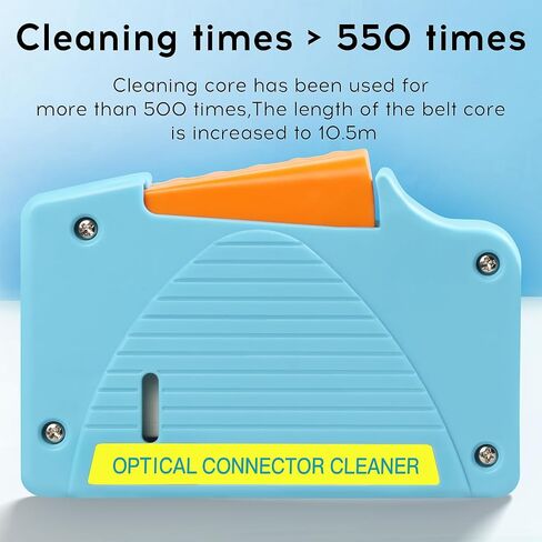 (أزرق) صندوق تنظيف الألياف الضوئية FTTH 550 مرة أداة تنظيف الألياف البصرية طقم تنظيف الألياف البصرية 1.25 مم و2.5 مم SC/FC/ST/LC/MU منظف الواجهة in Saudi Arabia