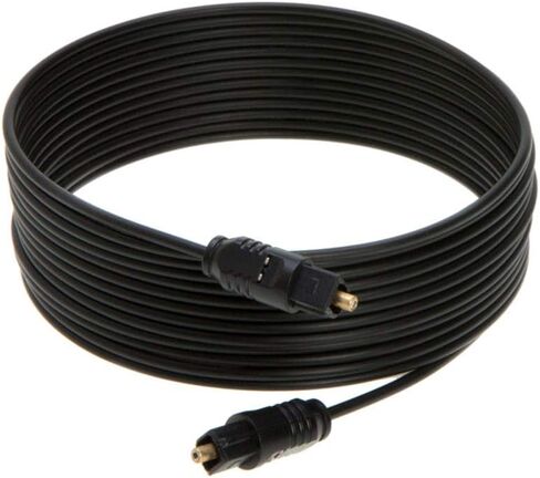 كابل صوت رقمي بصري TOSLink سلك مكبر صوت SPDIF (50 قدم، شبكة مضفرة) in Kuwait