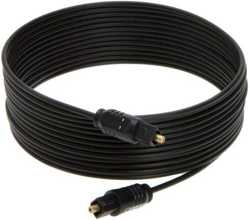 كابل صوت رقمي بصري TOSLink سلك مكبر صوت SPDIF (50 قدم، شبكة مضفرة) in Kuwait