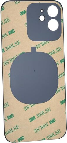 بديل الزجاج الخلفي لهاتف iPhone 12 A2403 A2172 A2402 مع لاصق مقطوع مسبقًا - 6.1 بوصة أسود in Saudi Arabia
