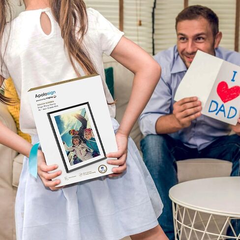 إطار صور رقمي ApoloSign مقاس 10.1 بوصة - إرسال الصور من الهاتف، سعة تخزين 32 جيجابايت - هدايا للأم، مشاركة الصور/الفيديو عبر تطبيق Nixplay، 1280x800 HD IPS، تدوير تلقائي، توصيل العائلات والأصدقاء in Kuwait